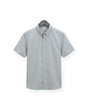 Short Sleeve Linen Shirt — Light Grey