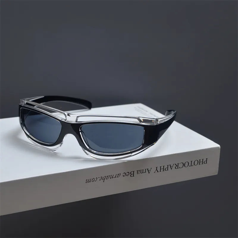 Dark Blue tinted Sporty Retro Shades