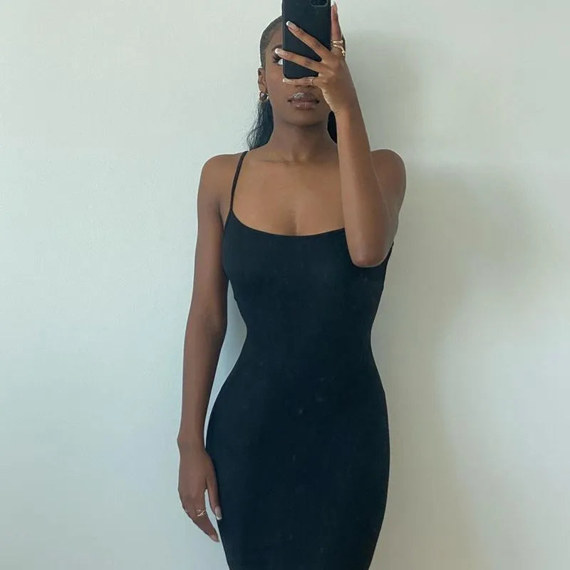 black skims dress