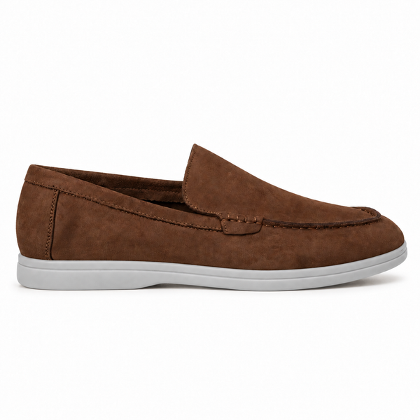 Terra Loafer — Tobacco, Light Grey Sole