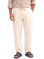 Heritage Linen Trouser — Cream, relaxed fit