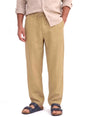 Heritage Linen Trouser — Khaki Tan, relaxed fit