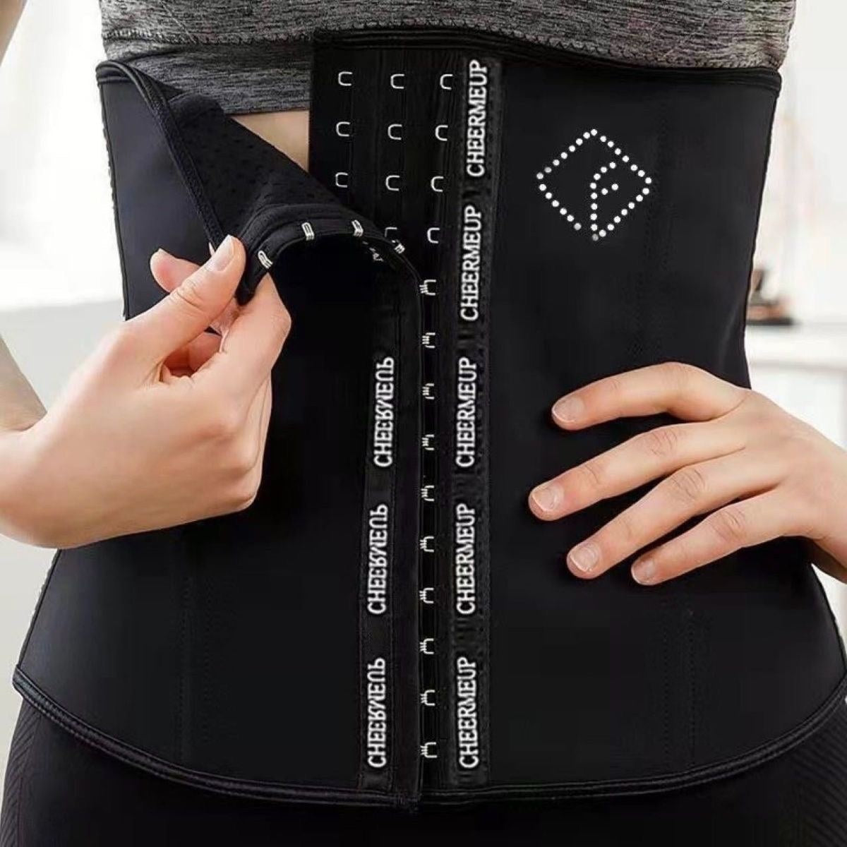 Black Hook Front Waist Trainer