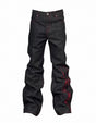 Black Washed Distressed Flare Jeans
