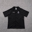 Black Embroidered Logo Short Sleeve Shirt