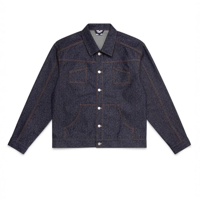Dark Denim Print Jacket