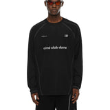 Black Panel Long Sleeve Sport Tee