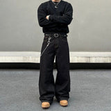 Black Wide Leg Baggy Jeans