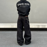 Black Wide Leg Baggy Jeans