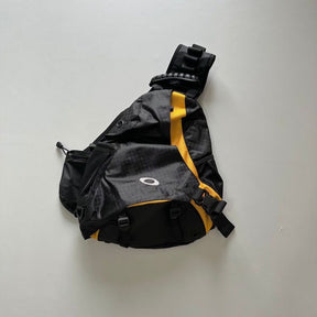 Black Yellow Strap Lightweight Sling Bag