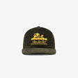 Pine Green Corduroy Embroidered Logo Cap