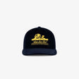 Navy Corduroy Embroidered Logo Cap