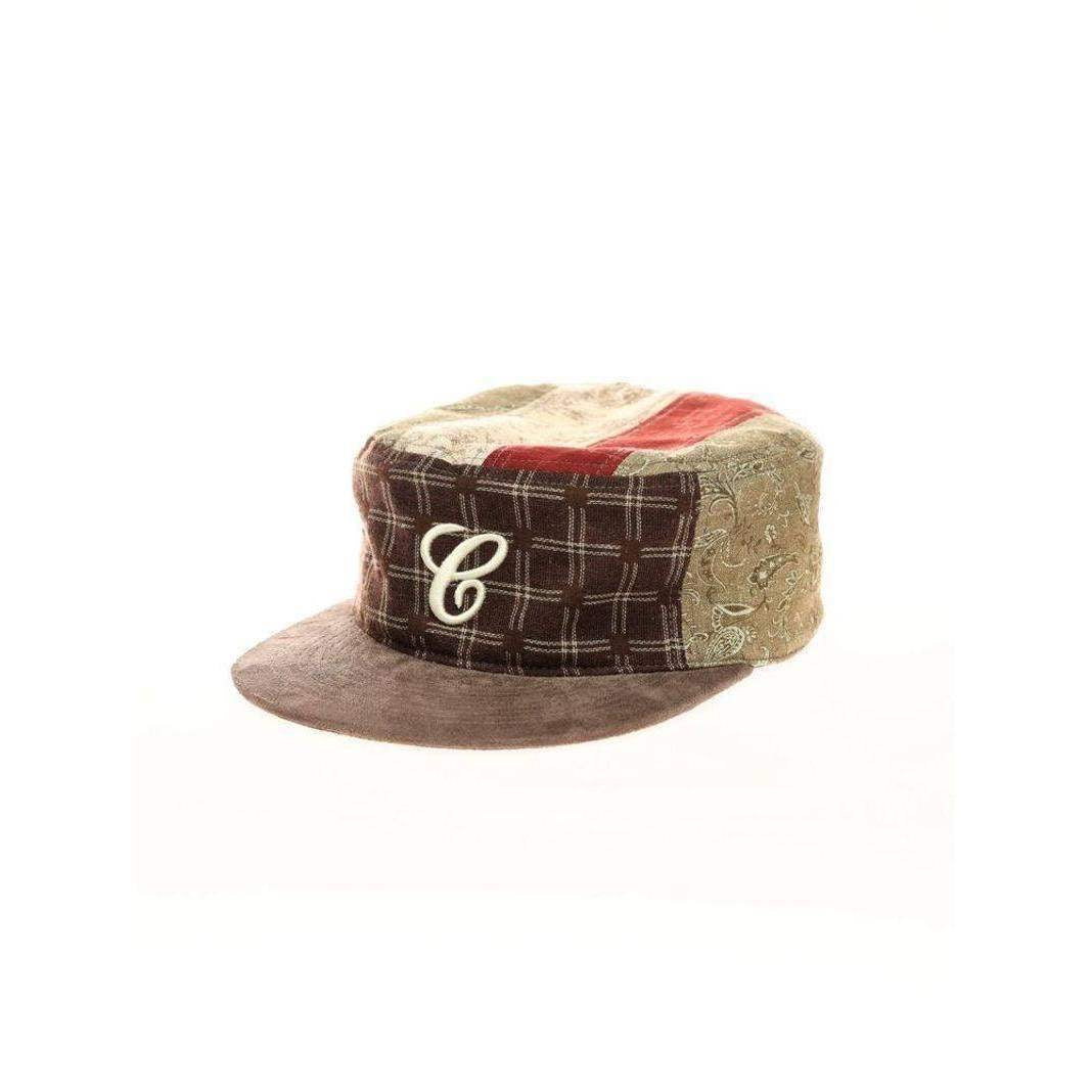 Vintage Patchwork Embroidered Flat Brim Cap