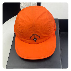 Orange Quick Dry Flat Brim Cap