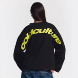 Black Graphic Print Long Sleeve Tee