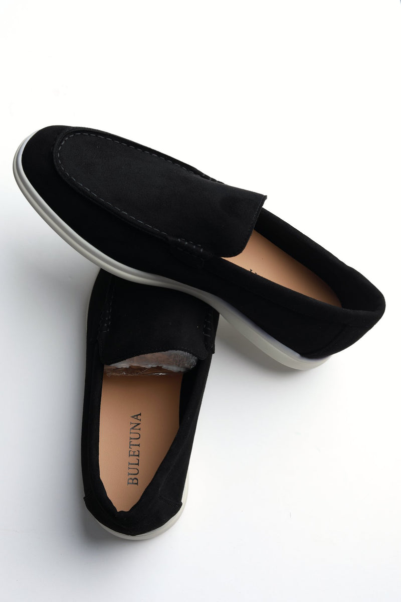 Terra Loafer — Black Suede