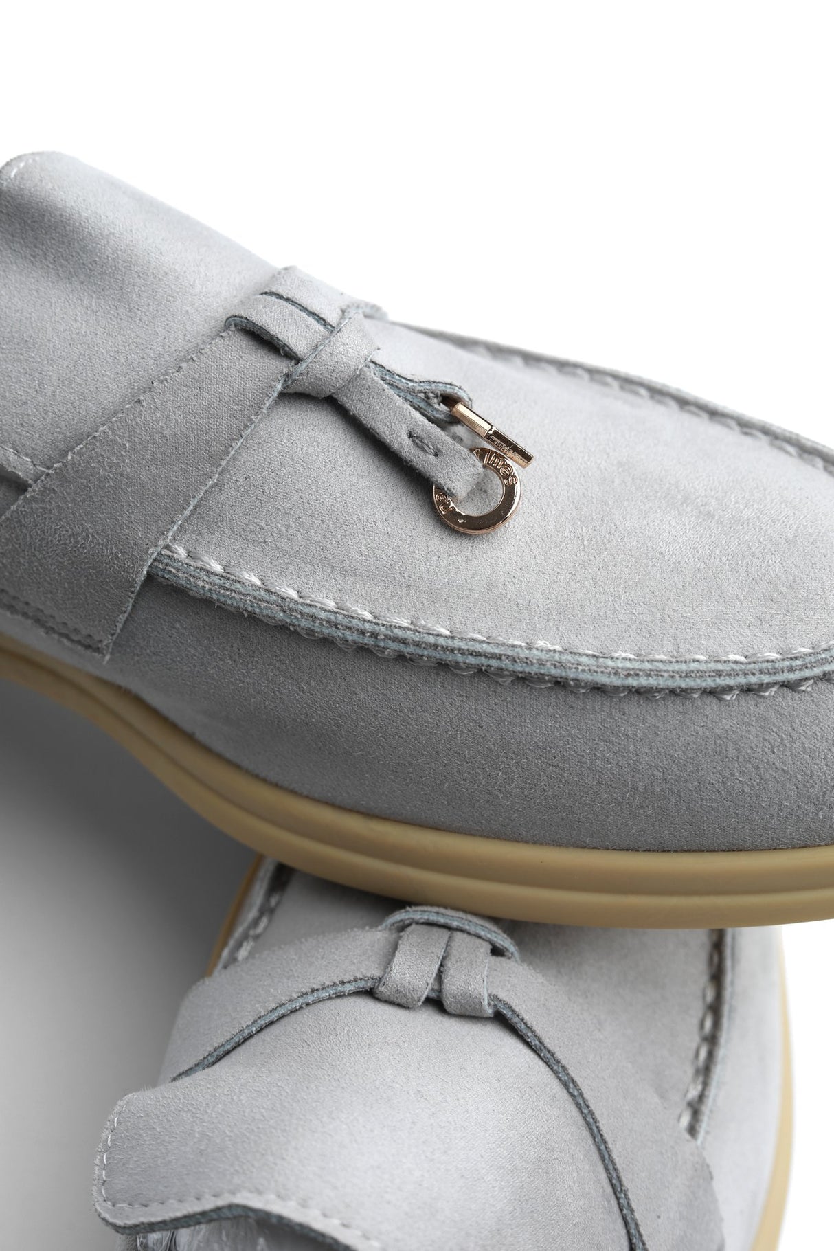 Clasp Loafer — Grey Clasp, tassel detail