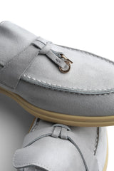 Clasp Loafer — Grey Clasp, tassel detail