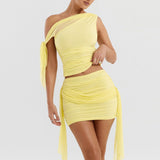 Yellow ruched set