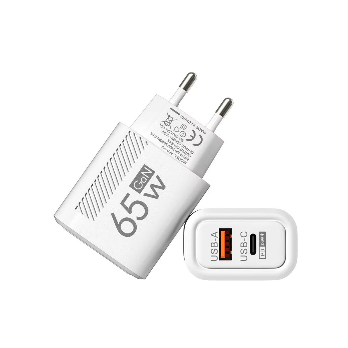 USB-A and USB-C power adapter