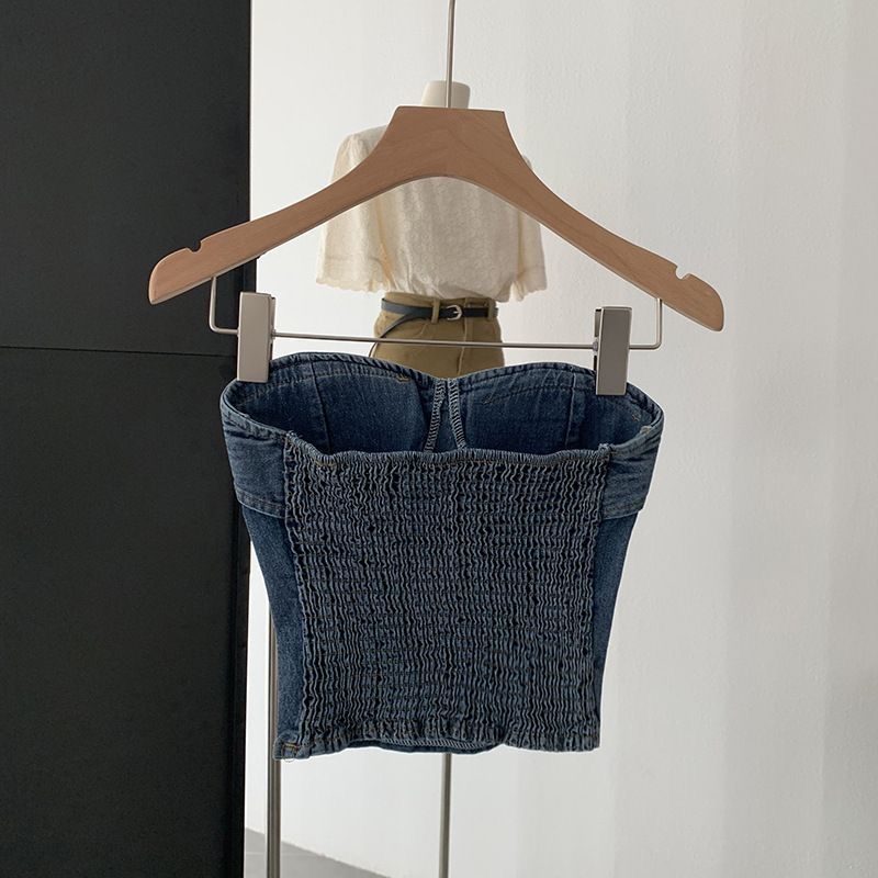 Demin Strapless Corset