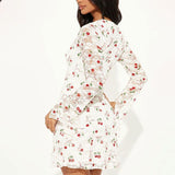 Cherry lace delight mini dress