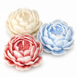Tulip Candles – ivory, blue and pink layered flower candles