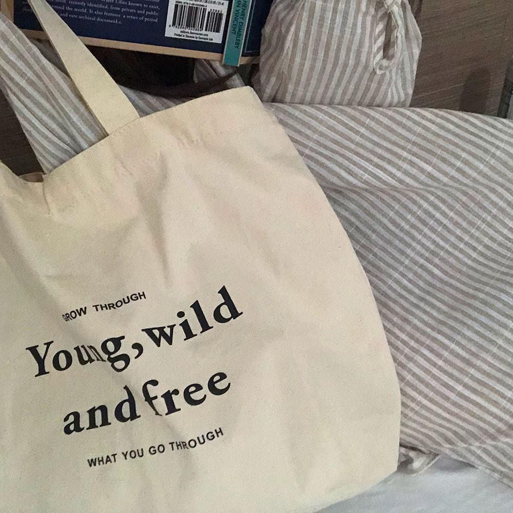 young,wild & free bag