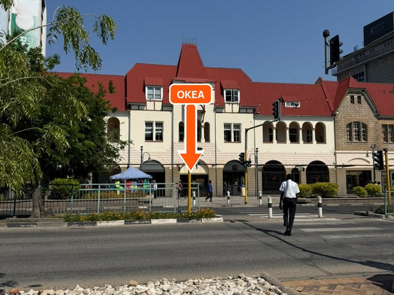 The traffic-light pedestrian crossing seen from Zoo Park